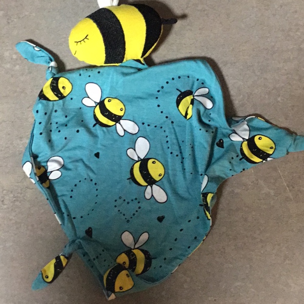 Little Sleepies Blue and Yellow Bee Stuffed Animal